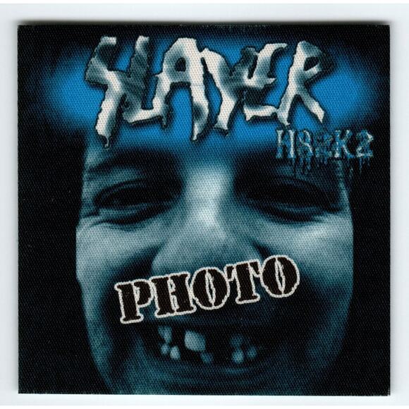 Slayer Original Backstage Pass Vintage Heavy Metal Rock Fabric Concert Tour - Picture 1 of 2